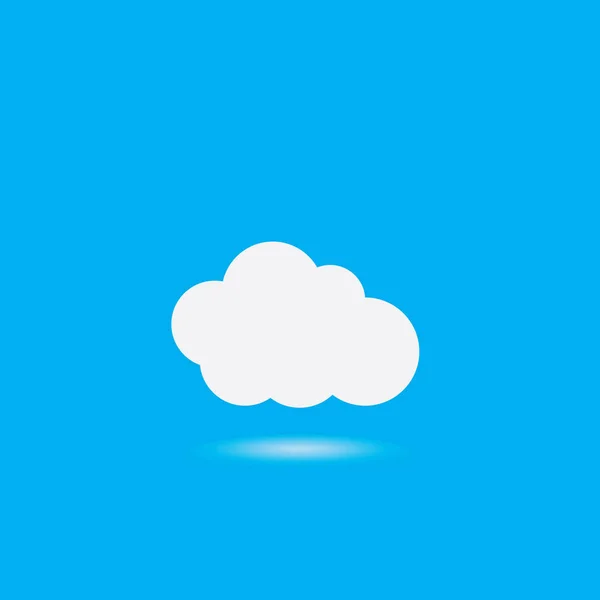 Cloud Template Vektor Icon Illustration Design — Stockvektor