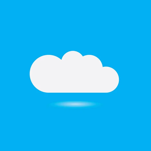 Cloud Template Vektor Icon Illustration Design — Stockvektor