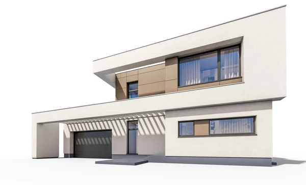 Renderização 3d da casa aconchegante moderna — Fotografia de Stock