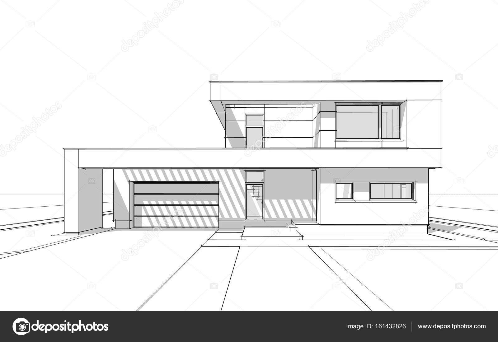 3d Rendering Sketch Of Modern Cozy House Stock Photo Image By C Korisbo Gmail Com 161432826 The best selection of royalty free modern house sketch vector art, graphics and stock illustrations. https depositphotos com 161432826 stock photo 3d rendering sketch of modern html