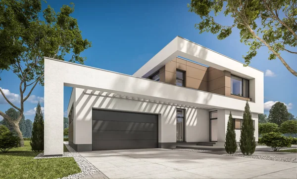 modern ev 3D render 