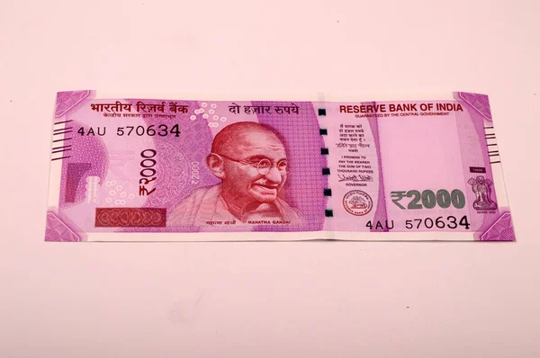 Publikowanie nowej waluty Indian 9 listopada 2016, — Zdjęcie stockowe