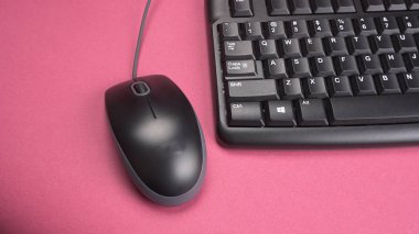Bir bilgisayar klavyesi ve elektronik fare izole edildi.