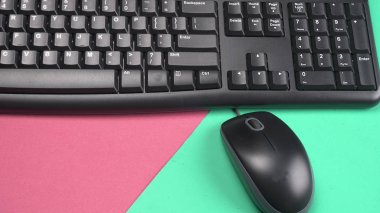 Bir bilgisayar klavyesi ve elektronik fare izole edildi.