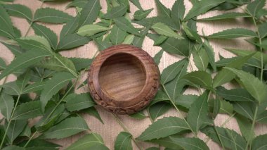 İlaç yaprakları, Azadirachta indica. Cilt bakımında, güzellik ürünlerinde ve kremlerde kullanılır..