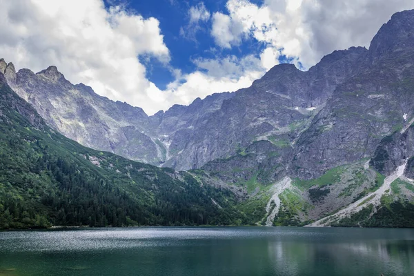 Polônia Montanhas Tatra Trilha Para Morskie Oko Lago Montanha Vista — Fotografia de Stock