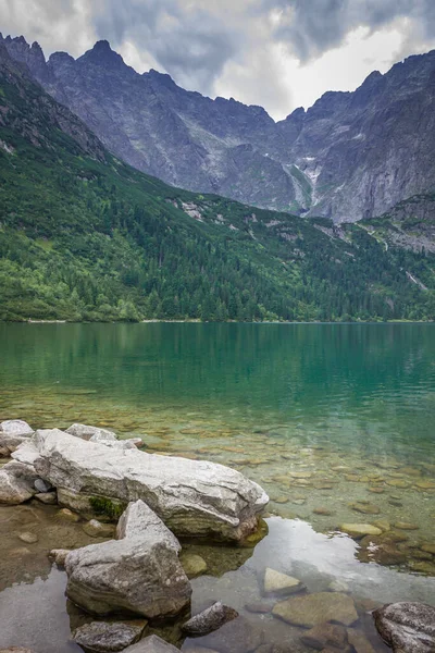 Montanhas Tatra Polónia Picos Montanha Lago Morskie Oko — Fotografia de Stock