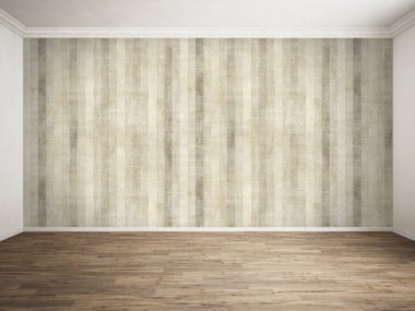 Modern parlak iç. 3D render