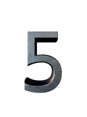 Metal alfabe. 3D render