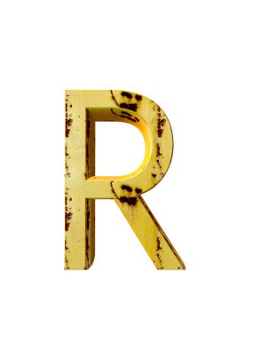 Metal alfabe. 3D render