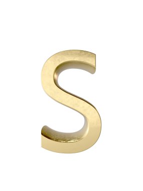 Metal alfabe. 3D render