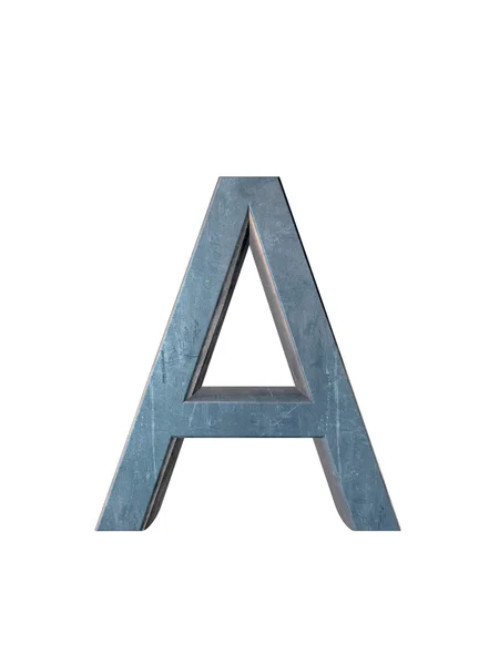 Alphabet métal. rendu 3D — Photo