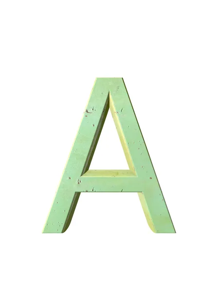 Metal alphabet. 3D rendering — Stock Photo, Image