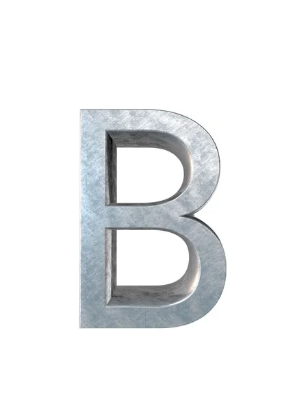 Metal alphabet. 3D rendering — Stock Photo, Image