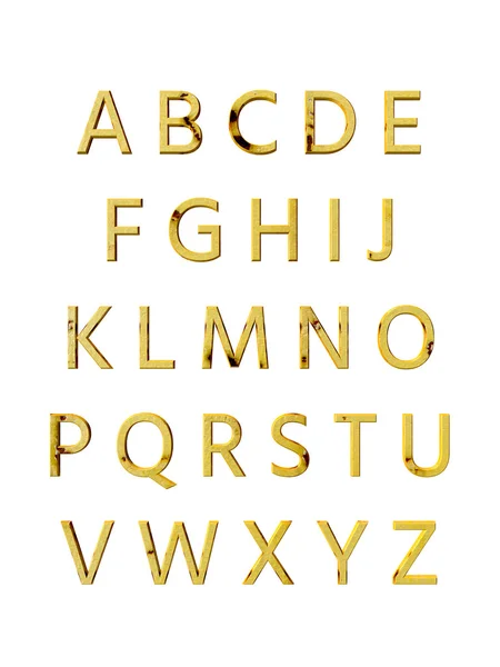 Metalowe alfabetu. renderowania 3D — Zdjęcie stockowe