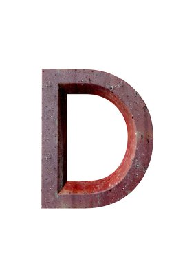 Metal alfabe. 3D render