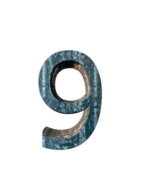 Metal alfabe. 3D render