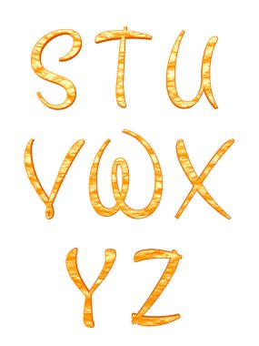 Metal alfabe. 3D render