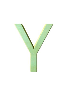 Metal alfabe. 3D render