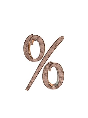 Metal alfabe. 3D render