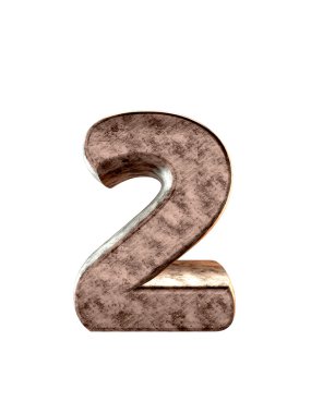 Metal alfabe. 3D render