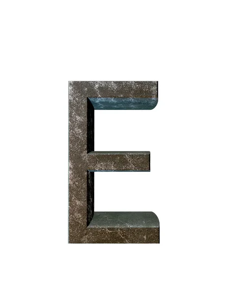 금속 알파벳입니다. 3 차원 렌더링 — 스톡 사진