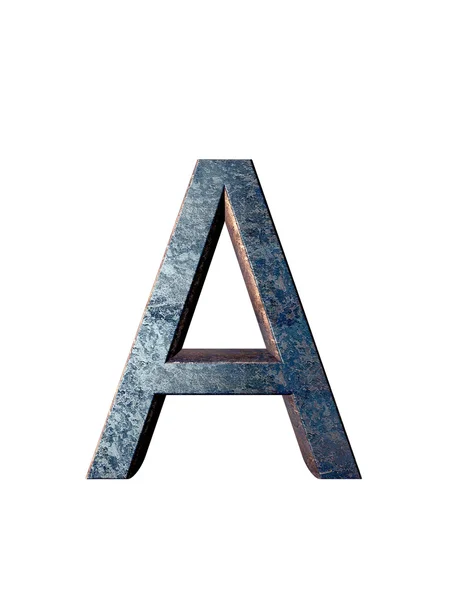 Metal alphabet. 3D rendering — Stock Photo, Image