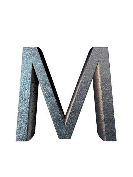 Alphabet métal. rendu 3D — Photo