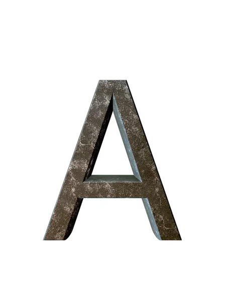 Alphabet métal. rendu 3D — Photo