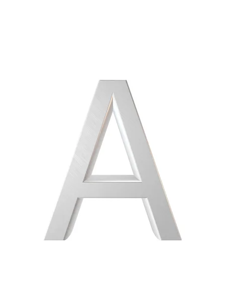 金属のアルファベット。3 d レンダリング — ストック写真