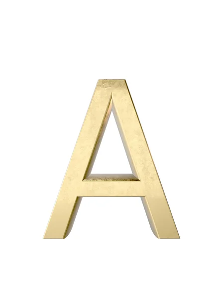 Alfabeto metálico. Renderizado 3D — Foto de Stock