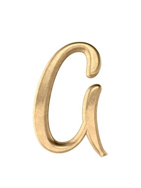 Metal alfabe. 3D render