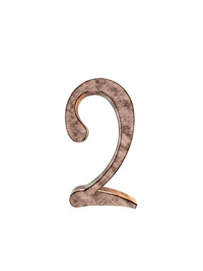 Metal alfabe. 3D render