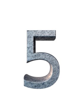 Metal alfabe. 3D render