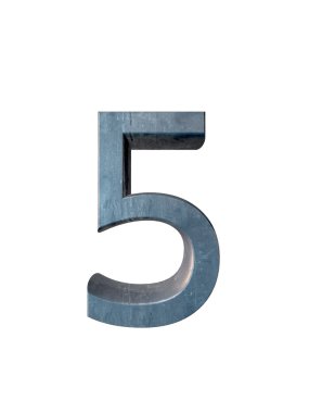 Metal alfabe. 3D render