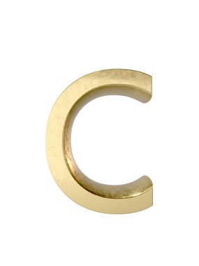 Metal alfabe. 3D render