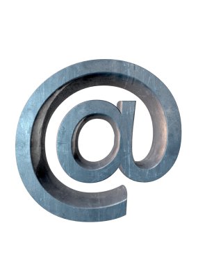 Metal alfabe. 3D render