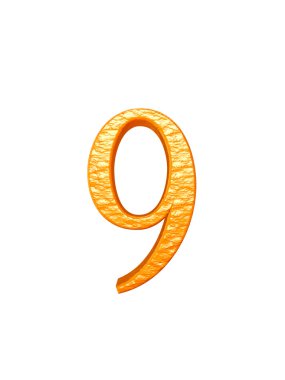 Metal alfabe. 3D render