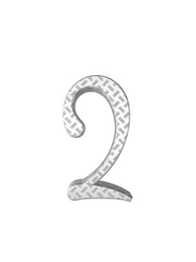 Metal alfabe. 3D render