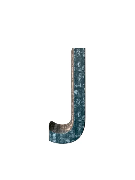 Metal alphabet. 3D rendering — Stock Photo, Image