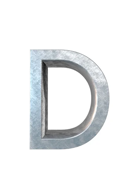Metal alfabe. 3D render — Stok fotoğraf