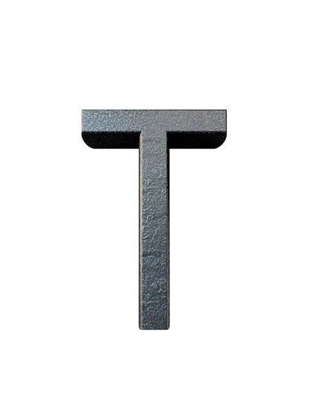 Metal alphabet. 3D rendering — Stock Photo, Image