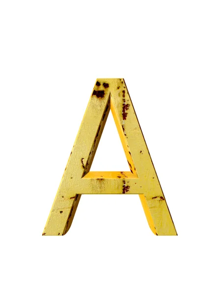 Metal alphabet. 3D rendering — Stock Photo, Image