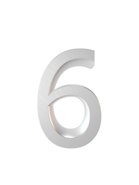 Metal alfabe. 3D render