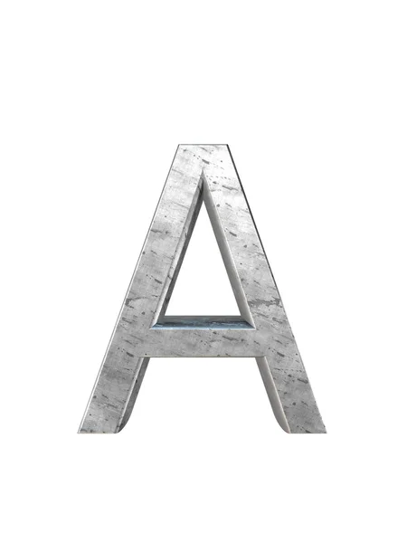 Μεταλλικά αλφάβητο. 3D rendering — Φωτογραφία Αρχείου