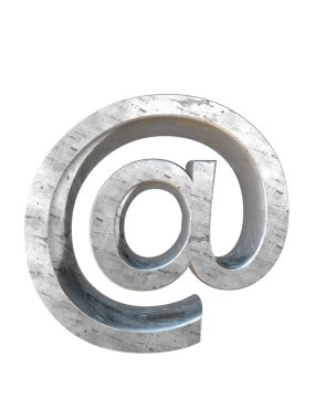 Metal alfabe. 3D render