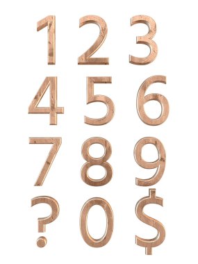 Metal alfabe. 3D render