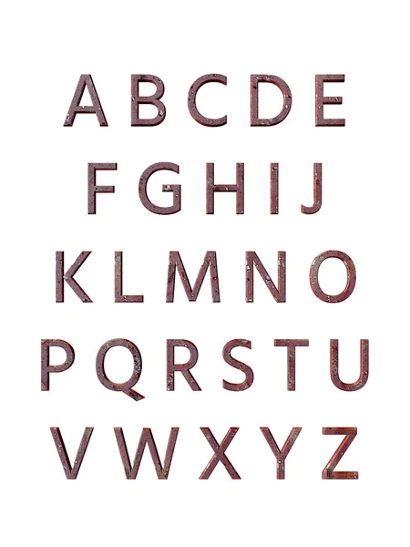 Metal alphabet. 3D rendering — Stock Photo, Image