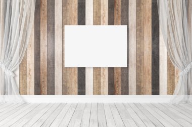 Modern parlak iç. 3D render