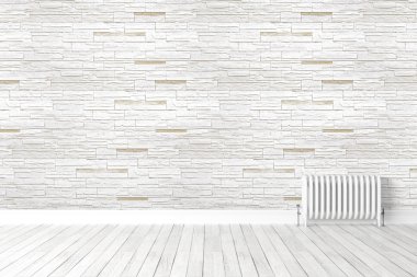 Modern parlak iç. 3D render